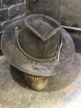Load image into Gallery viewer, Vintage Rare Custom hat , "The bank robber was riding a bobber”