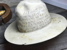 Load image into Gallery viewer, Vintage Rare Custom cowboy hat " GRUNGE TRIBUTE"