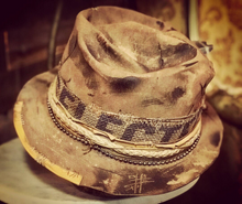 Load image into Gallery viewer, Vintage Rare Custom cowboy hat , "THE GUNNY SACK"