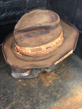 Load image into Gallery viewer, Vintage Rare Custom Cowboy Hat , “Sunday I’ll skip the mass”