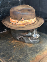 Load image into Gallery viewer, Vintage Rare Custom Cowboy Hat , “Sunday I’ll skip the mass”