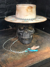 Load image into Gallery viewer, Vintage Rare Custom Hat , beaver blend  fur felt , &quot;Deep into the soul&quot;
